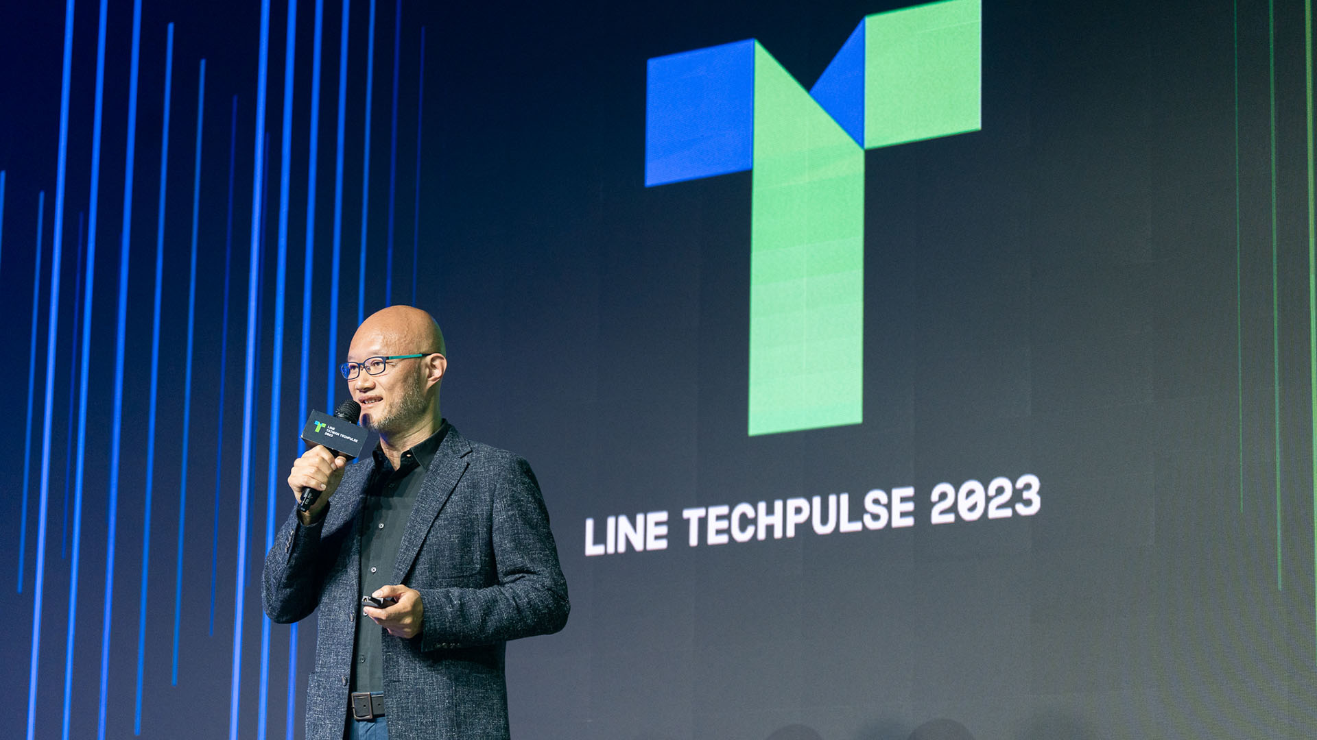 【活動現場照圖說2】line台灣執行長陳立人出席line Taiwan Techpulse 2023，強調資料治理的重要性