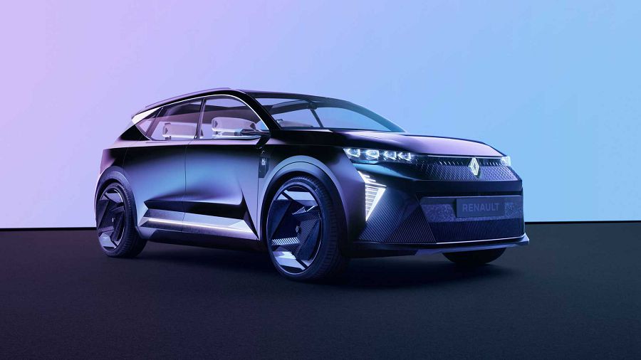 充滿未來感的 Renault Scenic Vision Concept 概念車預覽了配置燃料電池的電動車樣貌