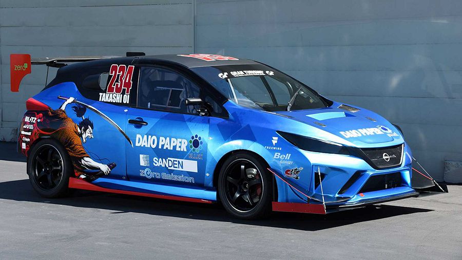 雙門的 Nissan Leaf 換上誇張的空力套件準備衝擊 Pikes Peak 爬山賽