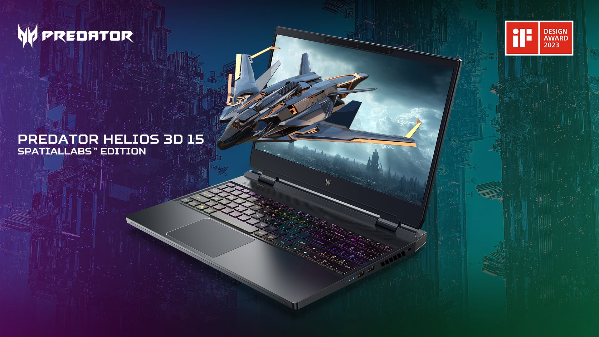 Acer 推出裸視 3D 筆電 Predator Helios 3D 15 SpatialLabs，要價 15.2 萬、即日起在台上市