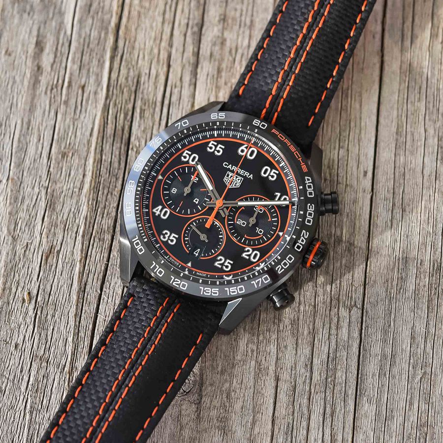 TAG Heuer與Porsche再次聯手　推出「Carrera Chronograph x Porsche Orange Racing」