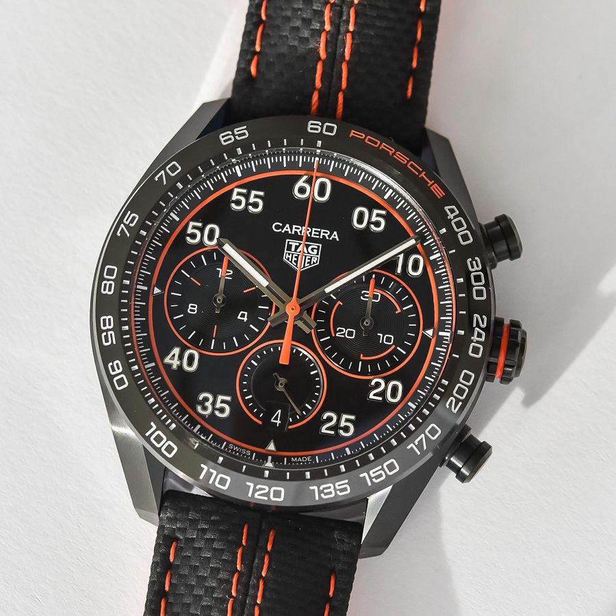 TAG Heuer與Porsche再次聯手　推出「Carrera Chronograph x Porsche Orange Racing」