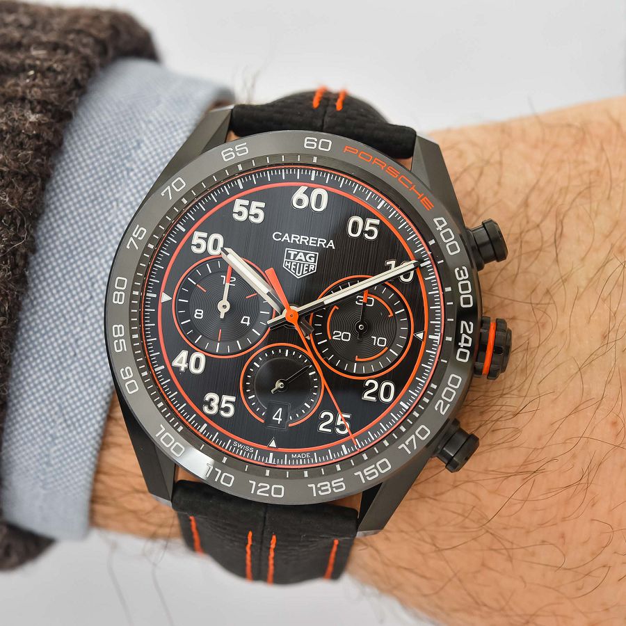 TAG Heuer與Porsche再次聯手　推出「Carrera Chronograph x Porsche Orange Racing」