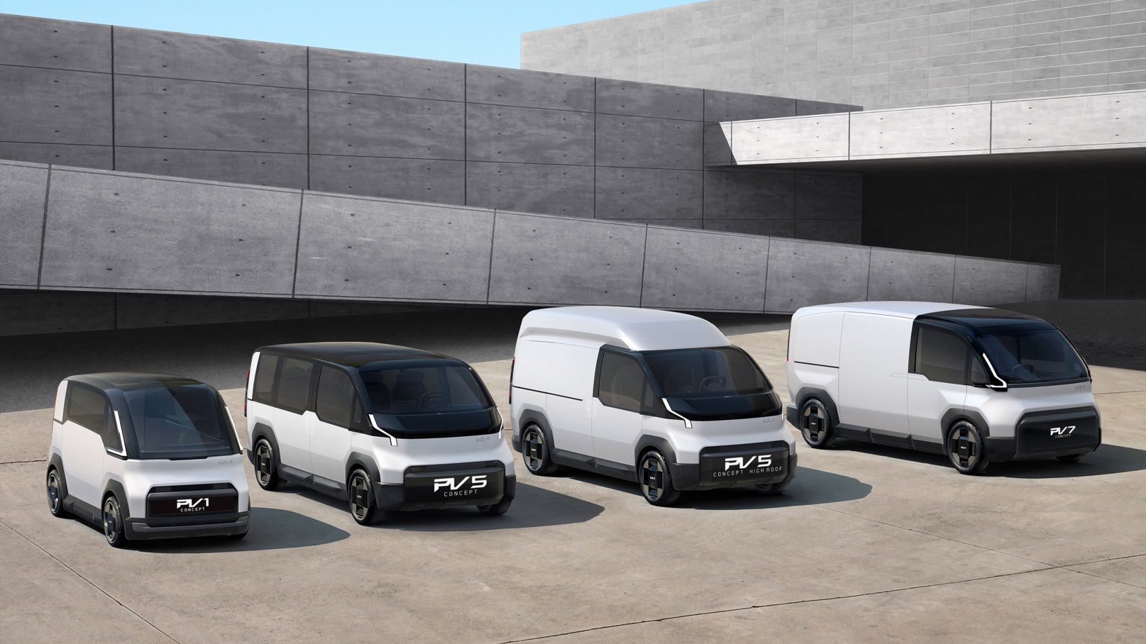 5.the Kia Concept Pv5透過easy Swap快速易換模組化技術及模組化設計，可依據個人化的不同需求，在相同車台上更換不同功能的車廂，提供不同用途。