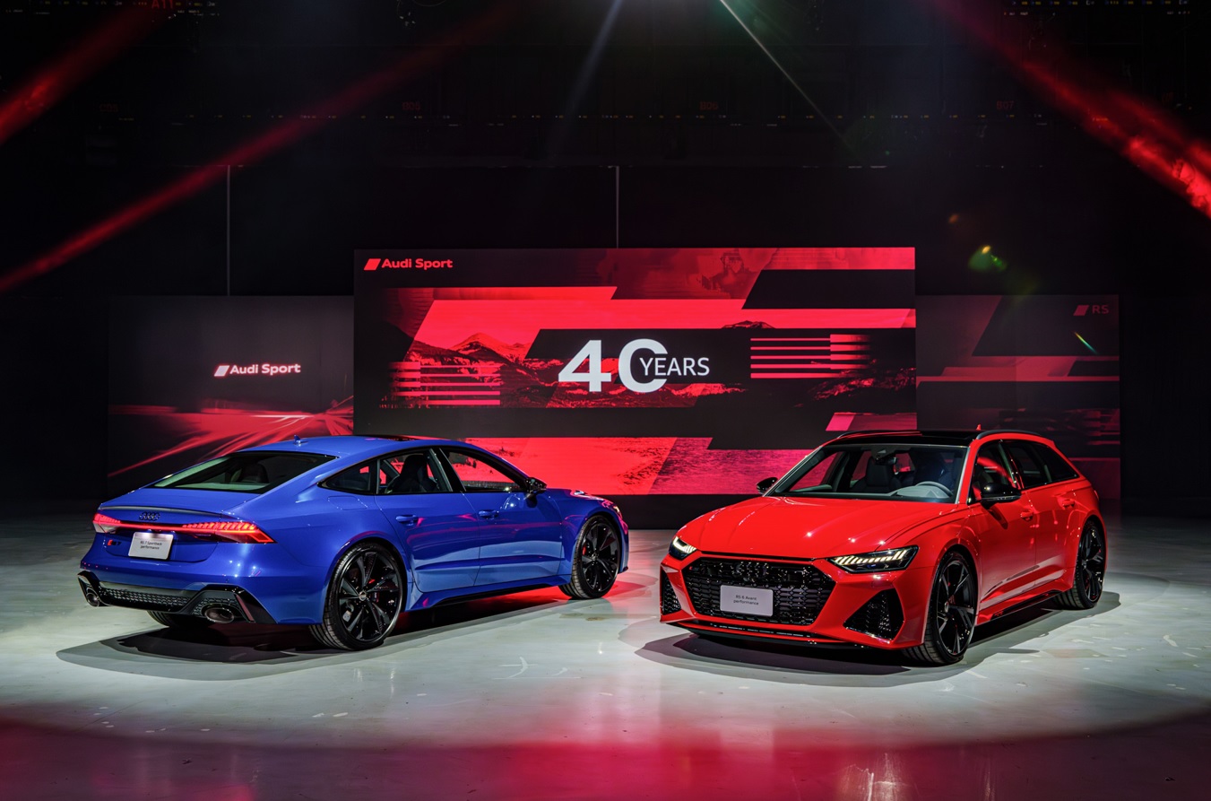 Audi Rs 7 Sportback Performance(左) 與 Rs 6 Avant Performance (右)