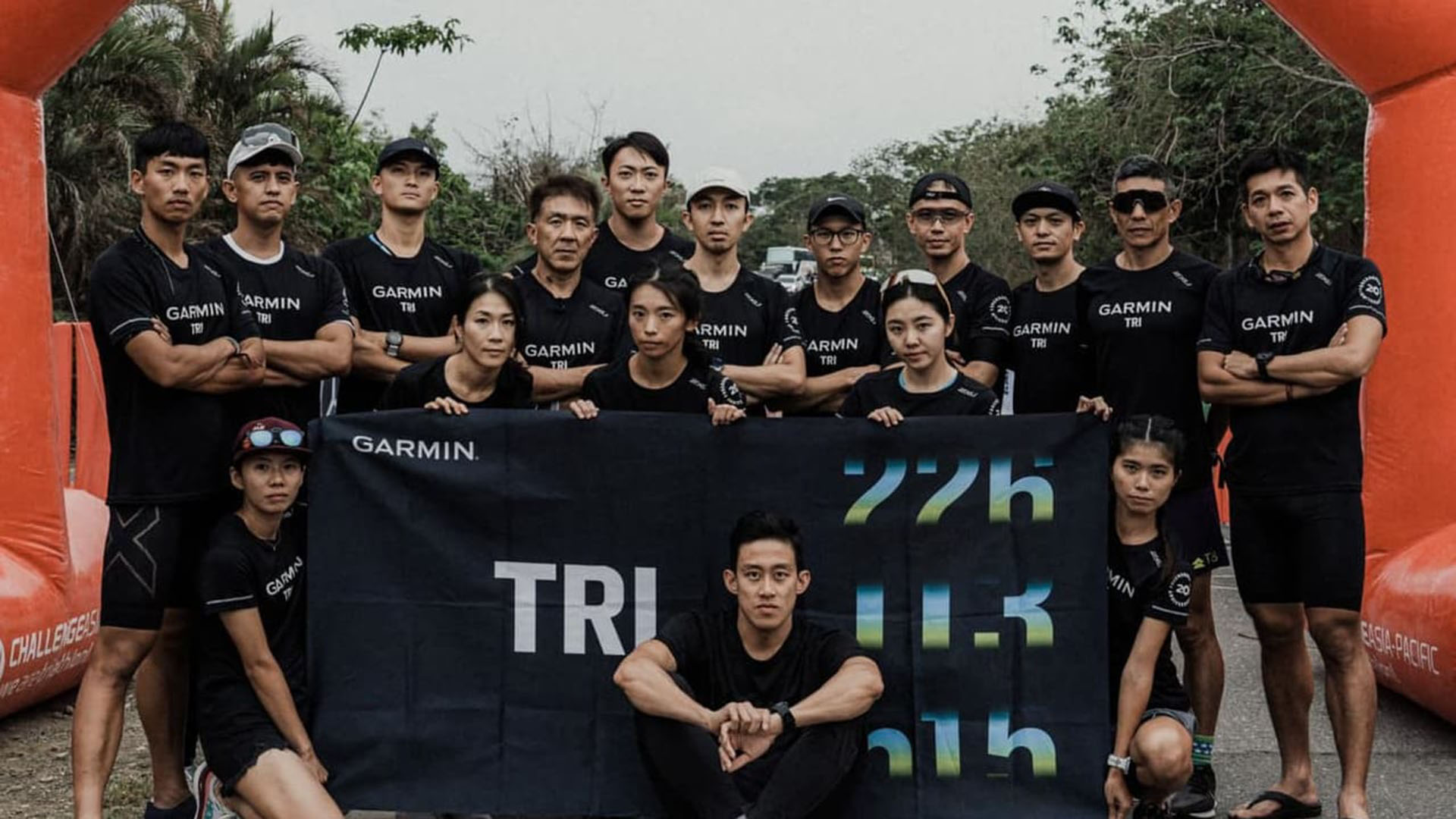 Garmin Tri 16週科學化訓練，總教練張團畯帶領16位鐵人勇闖challenge Taiwan全員破pb、12 位學員站上頒獎台，其中亦有 5 位取得分組第一