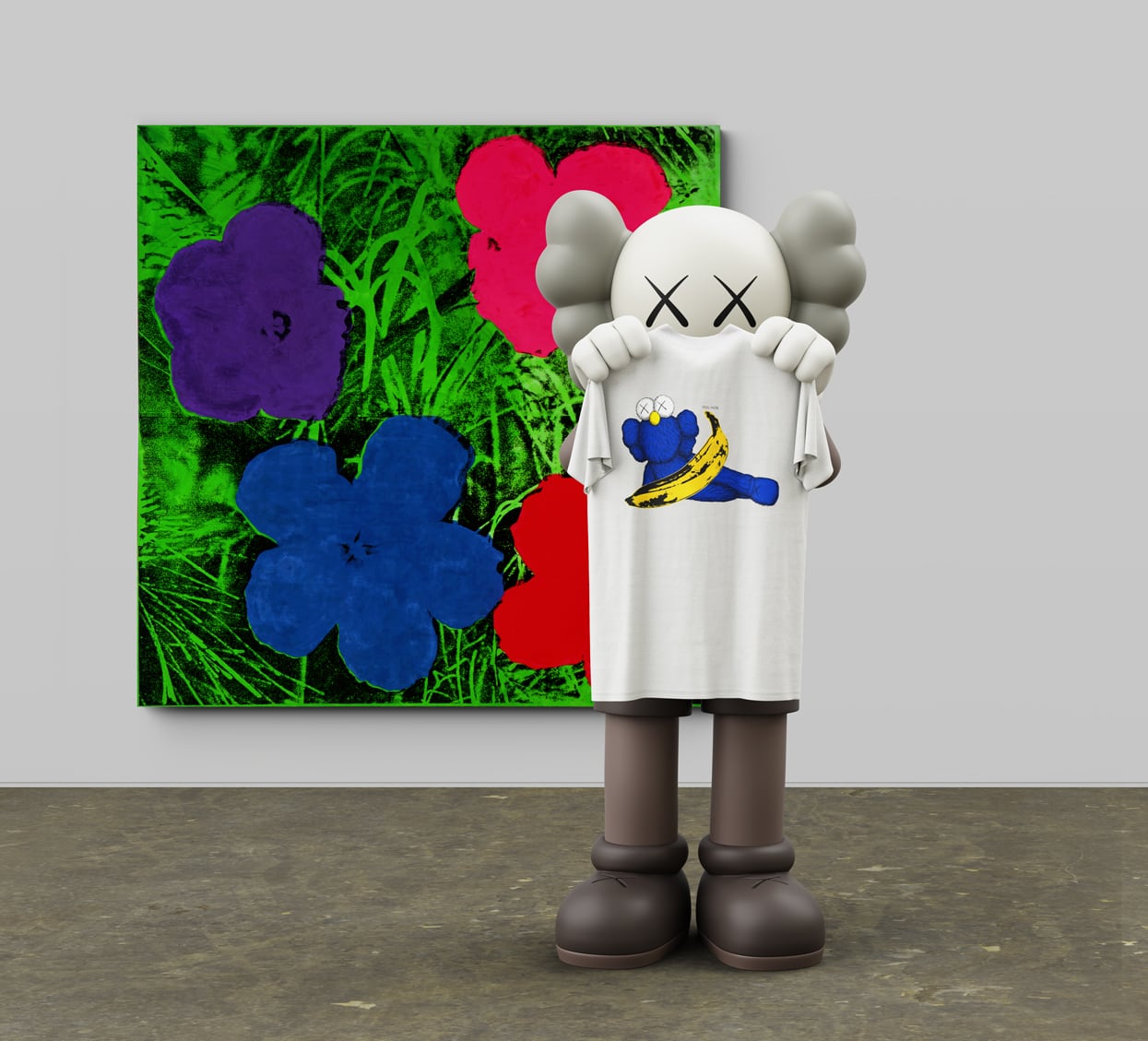 kaws nike logo