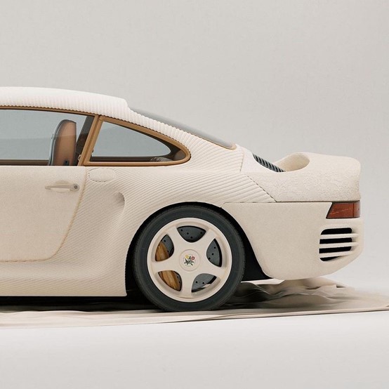 天晴限定！致敬Aimé Leon Dore x Porsche，設計師推出針織包覆保時捷959！