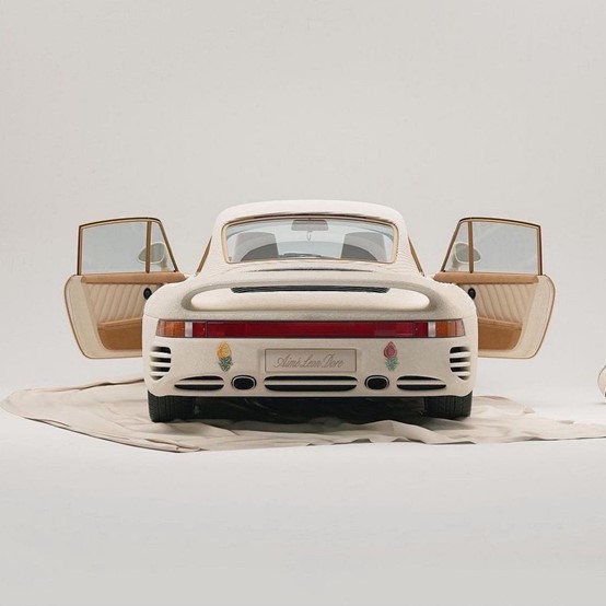 天晴限定！致敬Aimé Leon Dore x Porsche，設計師推出針織包覆保時捷959！